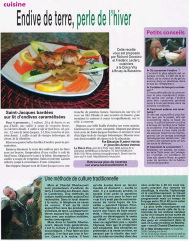 Reportage sur l'Andive de Terre pour le magazine Version F�mina de Mars 2010