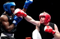 Finales des championnats de France amateurs de Boxe aux Mazures dans les Ardennes.<br />PHOTO JOHAN BEN AZZOUZ / LA VOIX DU NORD