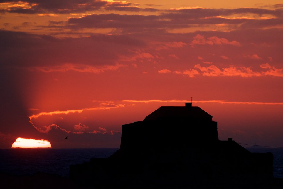 coucher de soleil à ambleteuse