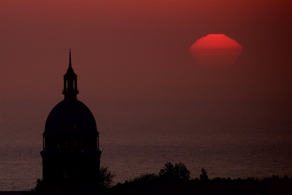 coucher de soleil à boulogne