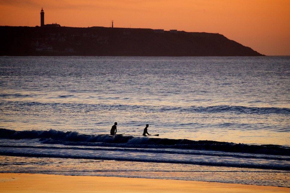 coucher de soleil à wissant