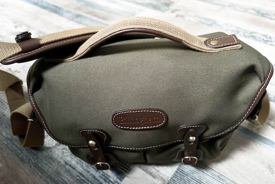 choosing a camera bag: here, a shoulder bag